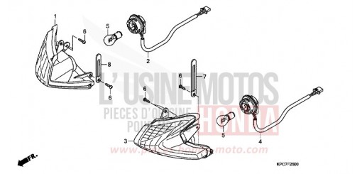 CLIGNOTANT XL125VB de 2011